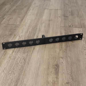 D-Type 1U Rack Mount 10 x D-Series Connectors with Cable Support