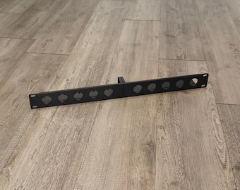 1U Rack Mount 10 D Series Connectors Cable Support