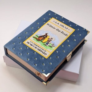 Embroidered Book Bag Clutch Purse Winnie-the-Pooh