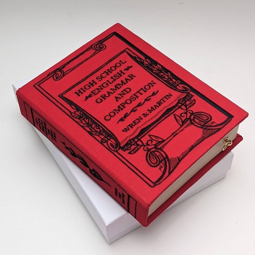 Embroidered Book Bag Clutch Purse Rebecca Etsy