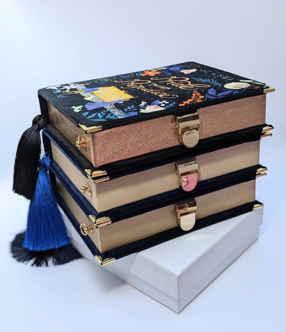 Embroidered Book Bag Clutch Purse the Catcher in the Rye - Etsy