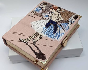 Borsa a libro ricamata Pochette Borsa Ballerine di Edgar Degas