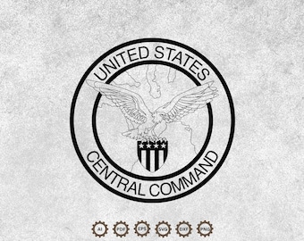 United States Central Command Seal Svg, Central Command logo, USCC Seal, Central Command badge Cricut & Silh0ouette Cut File.