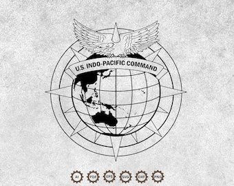 US Indo Pacific Command Seal Svg Design (DigitalDownload)