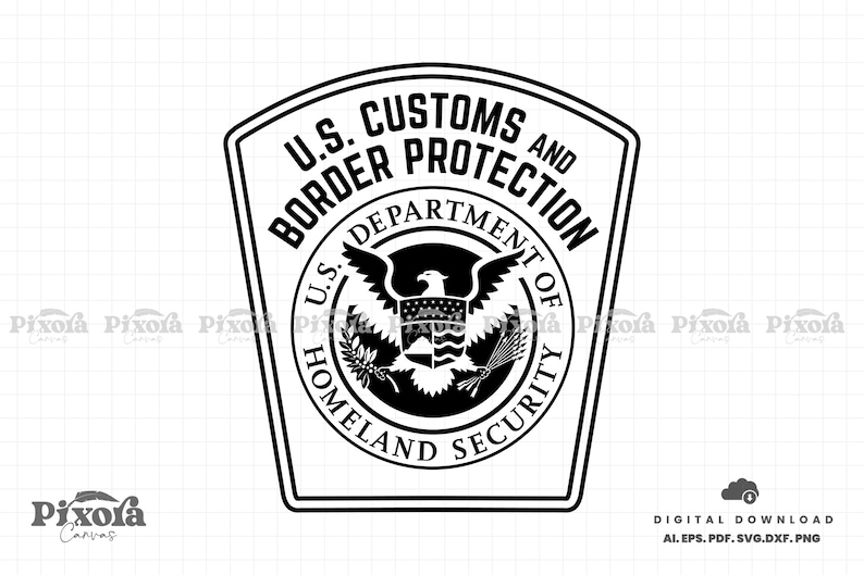 US Customs and Border Protection Usa Seal Svg Bundle, Cbp Insignia Svg ...