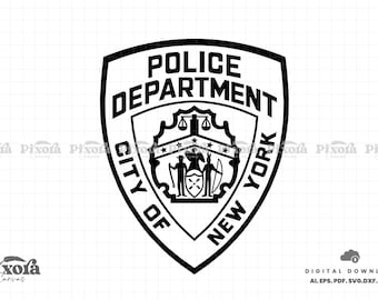 NYPD SVG ベクター カット ファイル ニューヨーク市警察 - Etsy 日本