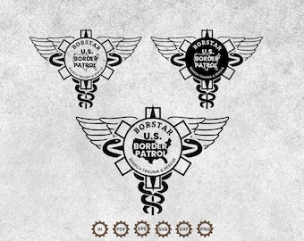 BORSTAR Border Patrol Badge Vector, Search Trauma Rescue SVG, Digital Download for Cricut and CNC. (Digital Download)
