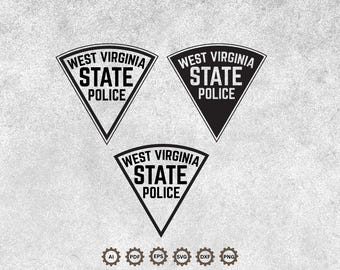 West Virginia State Police SVG Bundle, Virginia State Police Logo, Virginia State Police Cricut & Silhouette Cut Files.