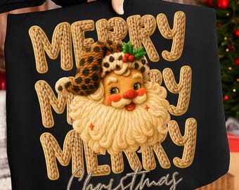 Feliz Navidad Árbol de Navidad de Hilo PNG, Papá Noel Leopardo Coqueto PNG, Papá Noel Leopardo de Ganchillo Imitación PNG, Hilo Imitación PNG, Es la Temporada PNG, Navidad