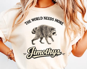 Comfort Colors Jimothy Raccoon Shirt, Be a Jimothy Shirt, Funny Raccoon T-Shirt, Famous Seattle Raccoon Tee, Seattle Short Spine Raccoon Tee