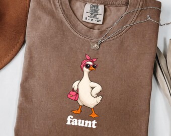 Funny Aunt Shirt, Faunt Shirt, Comfort Colors Cool Aunts Club Tee, Sarcastic Goose Shirt, Silly Goose Tee, Girly Goose Tee, Gift For Aunt
