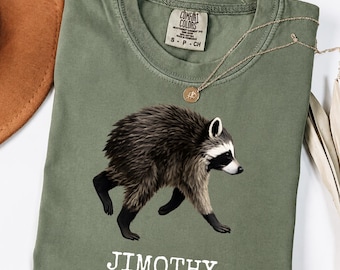 Comfort Colors Jimothy Raccoon Shirt, Famous Seattle Raccoon Tee, Short Spine Raccoon T-Shirt, Viral Jimothy Meme Shirt, Raccoon Lover Gift
