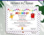Editable Preschool Graduation Certificate Template: Canva Design (Digital Download)