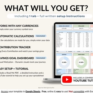 Track your savings effortlessly with this Google Sheets Savings Tracker and Sinking Funds Planner. Perfect for setting monthly savings goals, managing personal finances, and organizing your budget. This easy-to-use spreadsheet helps you monitor your progress, plan your finances, and achieve your money goals efficiently. Ideal for anyone looking to improve savings habits and financial health.