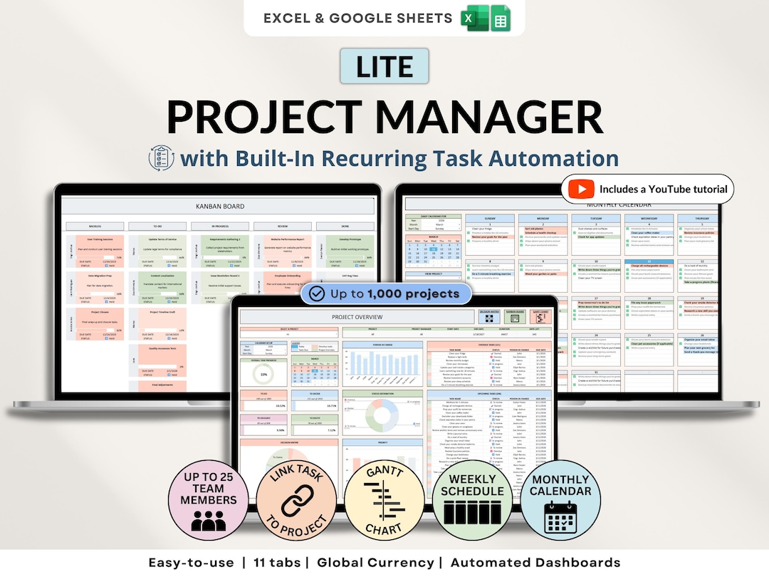 Project Management Spreadsheet Team Project Task Tracker Google Sheets ...