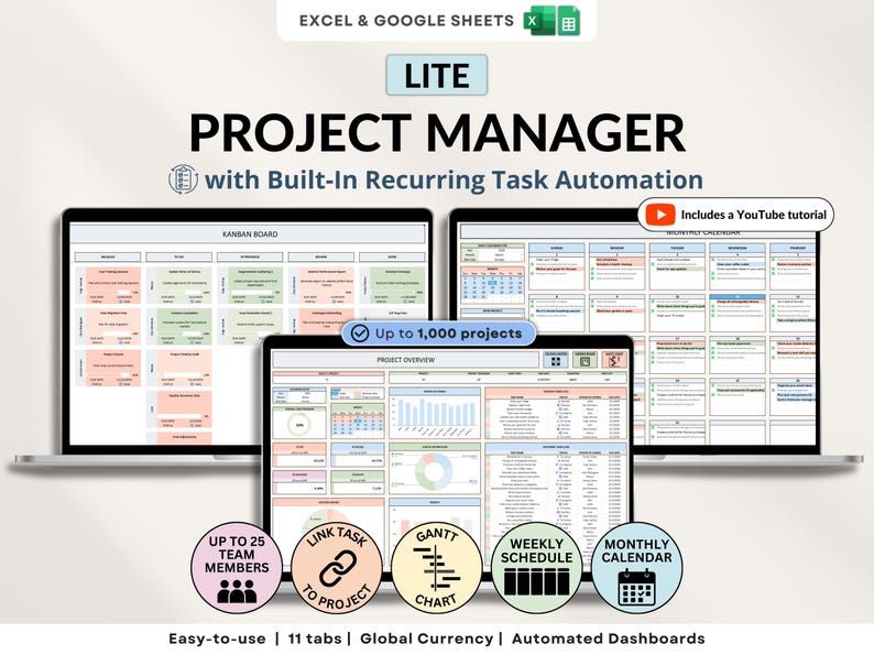 Project Management Spreadsheet Team Project Task Tracker Google Sheets ...