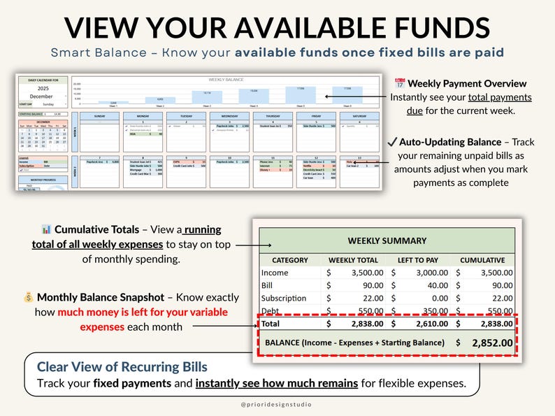 Bill Calendar 2026 digital template for Google Sheets and Excel. Track monthly bills, recurring payments, and personal finances. Editable, simple to use, includes payment tracker and finance organizer. Perfect for staying on top of bills and avoiding late fees.