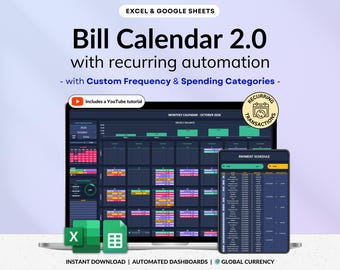 Bill Tracker Spreadsheet Google Sheets Dark Mode Bill Calendar Excel Budget Calendar Template Bill Payment Tracker Simple Budget Tracker