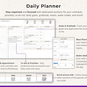 OneNote Planner 2026 2027 Digital OneNote Templates Hyperlinked Planner Daily Weekly Planner Organization Planner Professional OneNote 2026 2027