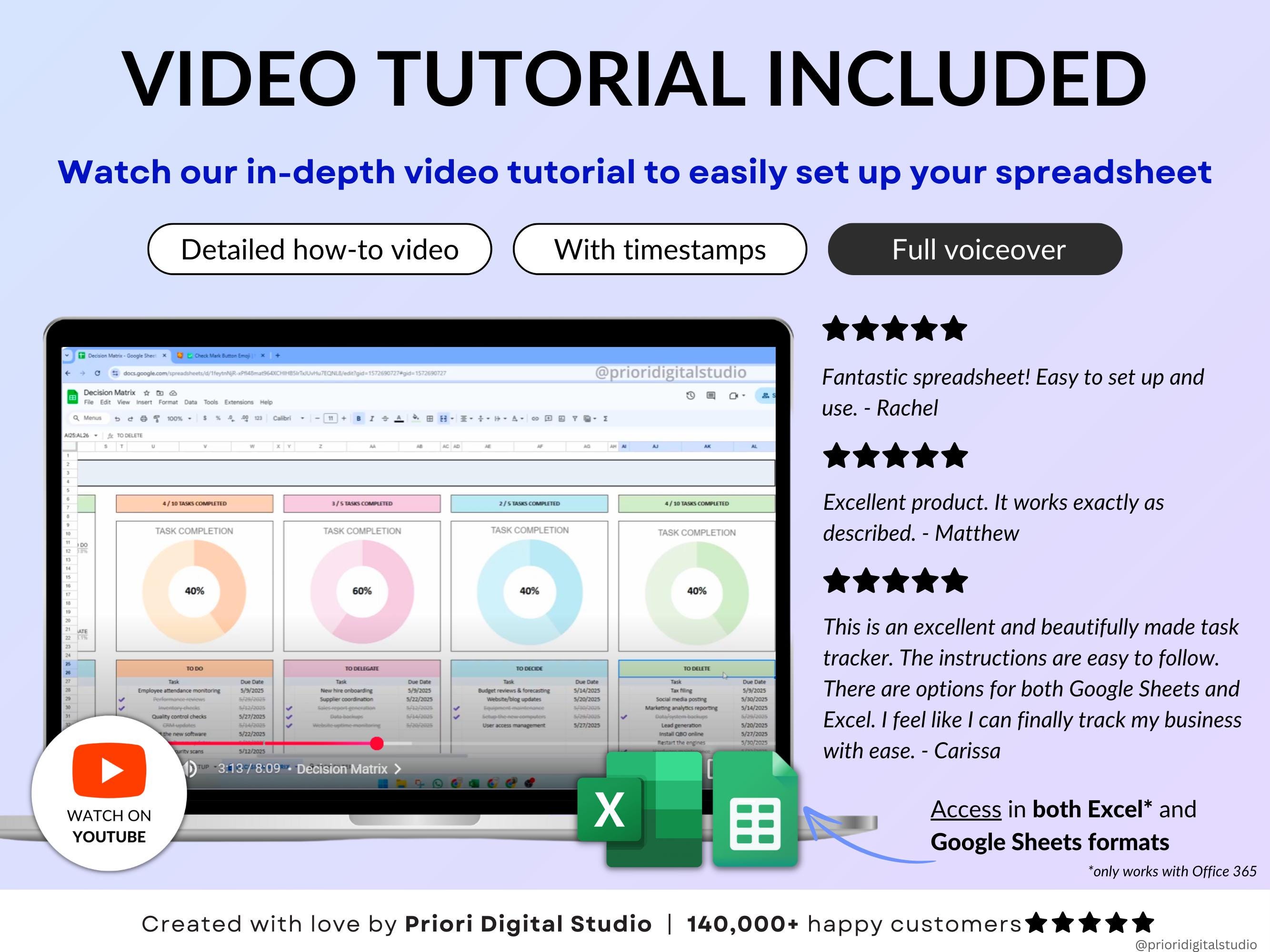 Decision Matrix Task Tracker Google Sheets Excel Eisenhower Matrix To ...