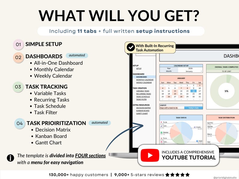 task tracker spreadsheet for Google Sheets digital to-do list and task manager template Excel daily planner for work and projects Google Sheets productivity dashboard team task tracker with priority labels project management spreadsheet for teams all-in-one task planning Google Sheet 
recurring task planner in Google Sheets weekly and monthly task overview template visual kanban board in spreadsheet format smart task tracker for personal planning Google Sheets planner with decision matrix