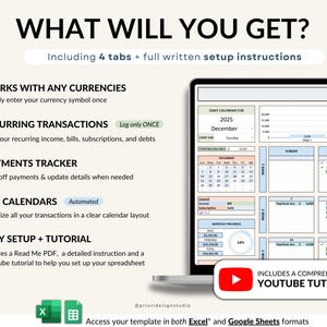 Bill Calendar 2026 digital template for Google Sheets and Excel. Track monthly bills, recurring payments, and personal finances. Editable, simple to use, includes payment tracker and finance organizer. Perfect for staying on top of bills and avoiding late fees.