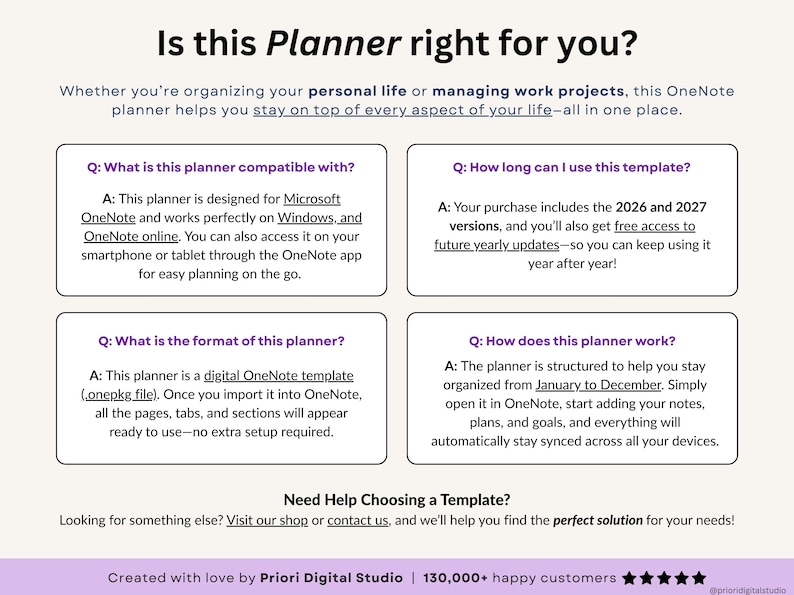 OneNote Planner 2026 2027 Digital OneNote Templates Hyperlinked Planner Daily Weekly Planner Organization Planner Professional OneNote 2026 2027
