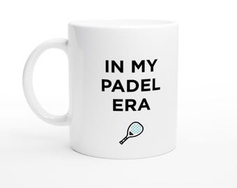 Taza "En mi época de pádel" / Regalo divertido para amantes del pádel
