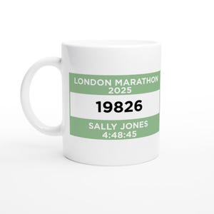 Personalized Sage Green Run Bib: Custom Race Number, Motivational Running Gift