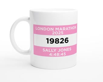 Pettorale rosa personalizzato: numero di gara personalizzato, regalo motivazionale per il fitness