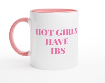 Grappige "Hot Girls Have IBS"-mok - Sassy Gut Health-cadeau
