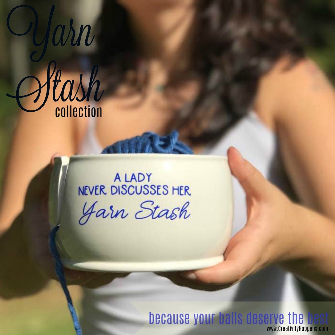 Ceramic Knitting Bowl Funny Yarn Bowl Knitting Bowl Etsy