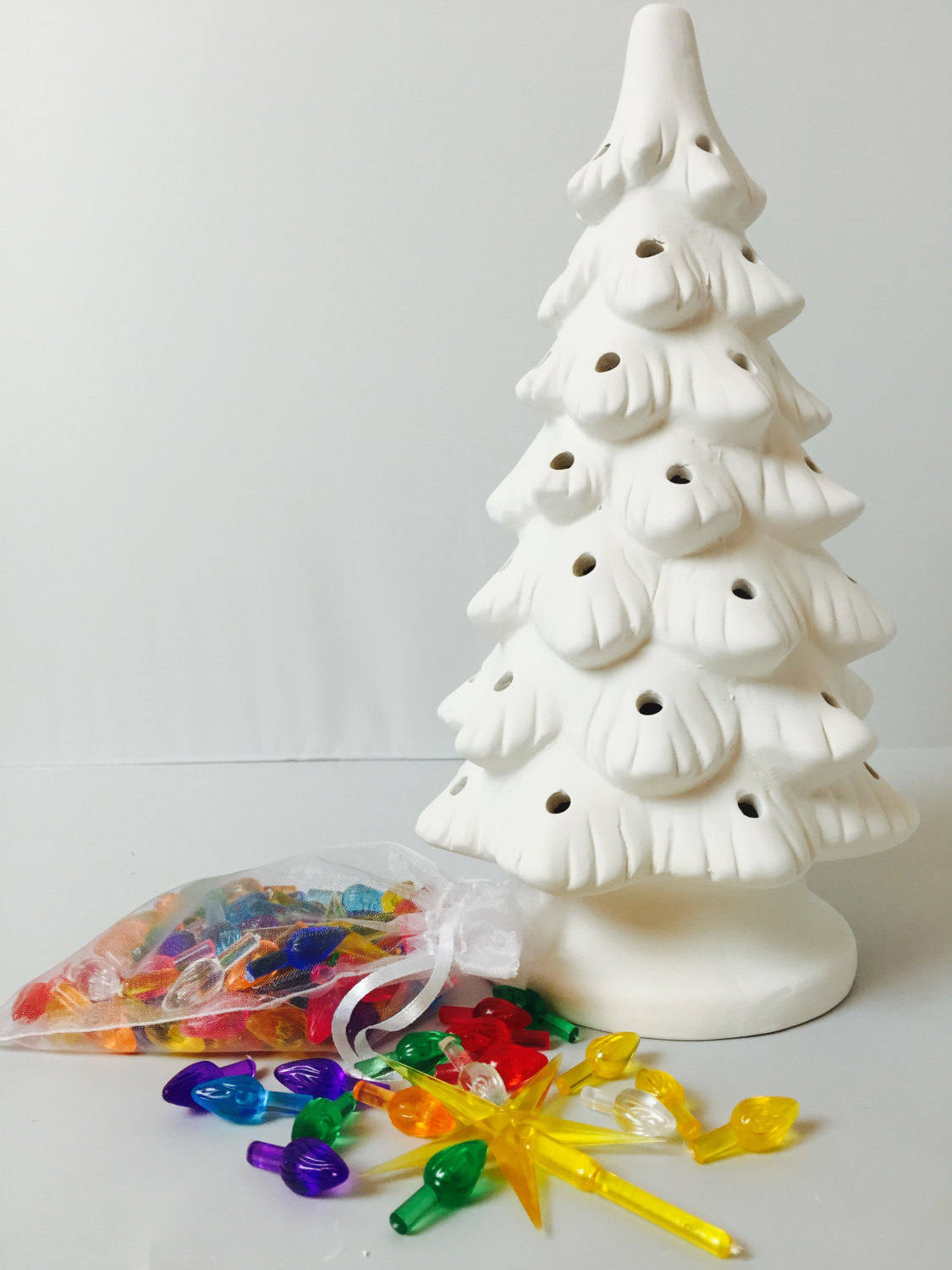 DIY Ceramic Christmas Tree Kit Holiday Craft Kids Projects Etsy