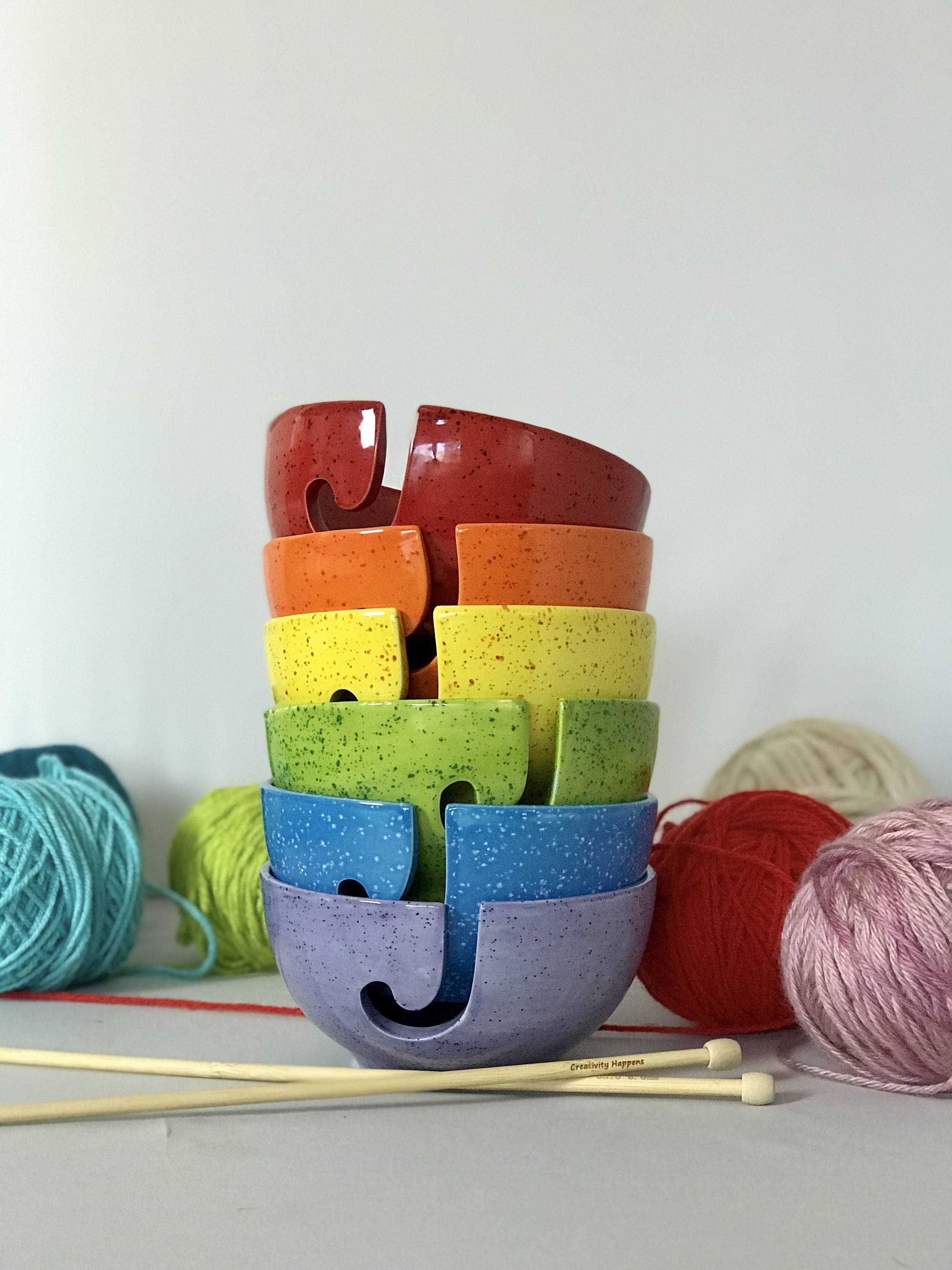 Ceramic Knitting Bowl Fun Yarn Bowl Knitting Bowl Gift Etsy