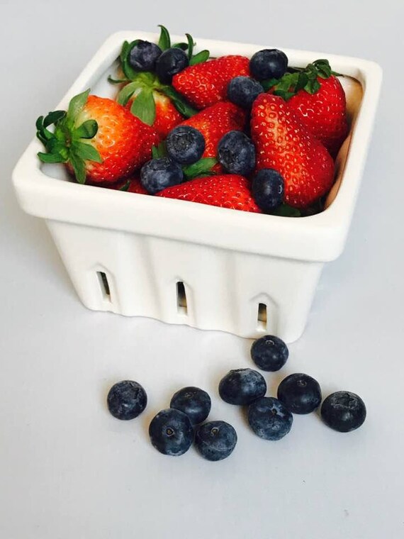 Ceramic Berry Baskets Pottery Berry Baskets quart Gift Etsy