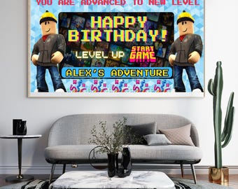 Spersonalizowany baner urodzinowy dla dzieci, Spersonalizowane tło do druku, Dekoracja ścienna, Plik cyfrowy do druku, Darmowa kartka z zaproszeniem urodzinowym, Canva