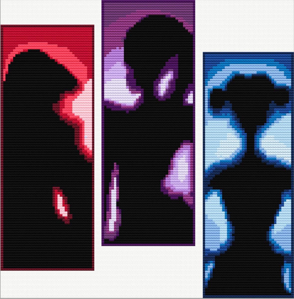 Huntrix Silhouettes Cross Stitch Pattern From Kpopdemon Hunters - Etsy
