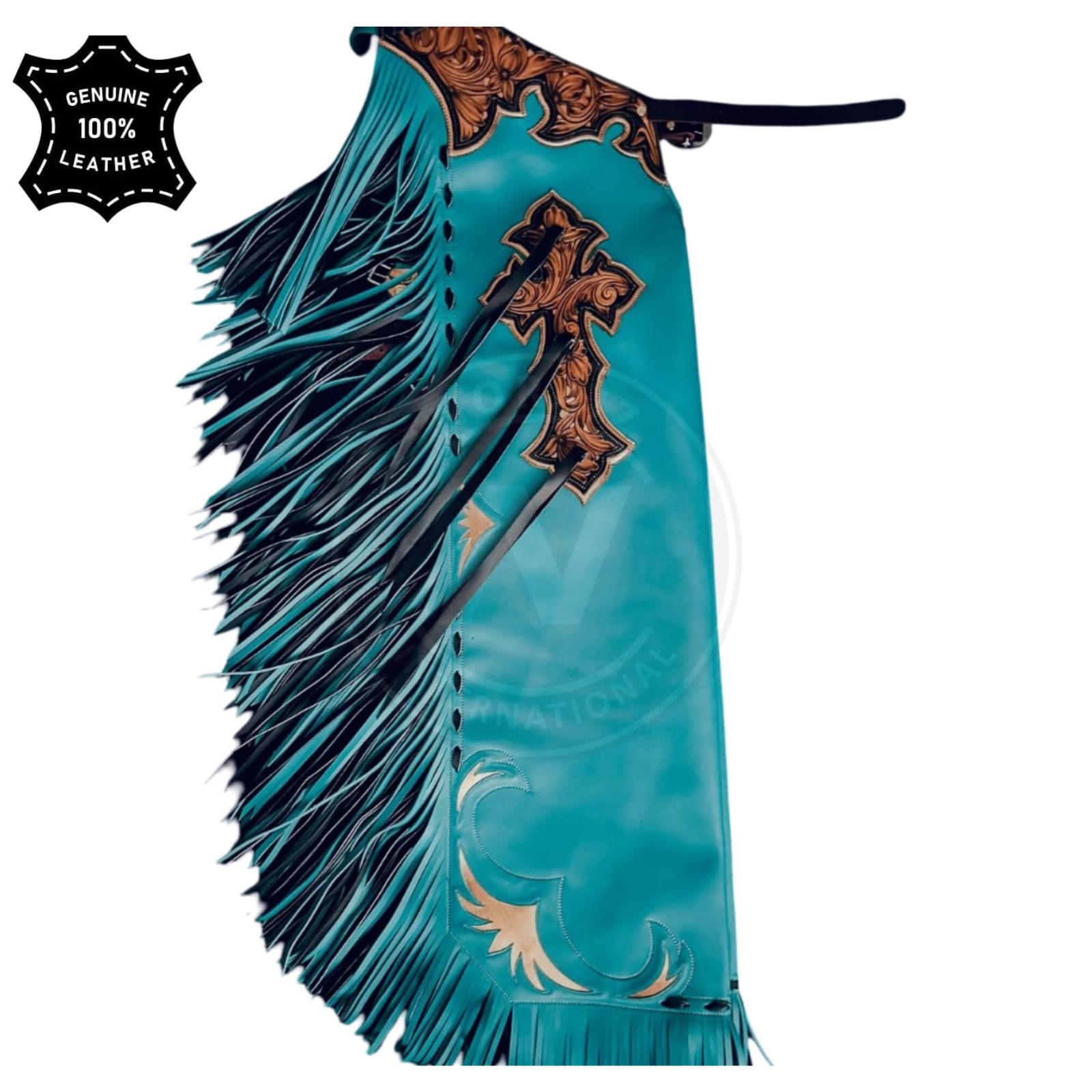 Ceinture Crazy En Cuir Soft Brown Turquoise - Ceinture - Silver Ostrich - Vêtements femme - By Marie