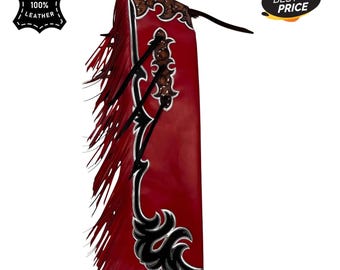 Chaparreras de rodeo de cuero hechas a mano, equipo de monta de toros estilo western personalizado y hecho a mano