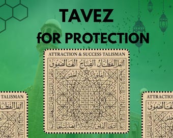 Digital Quranic Taweez Amulet: Islamic Protection Art (Printable & Personalized)