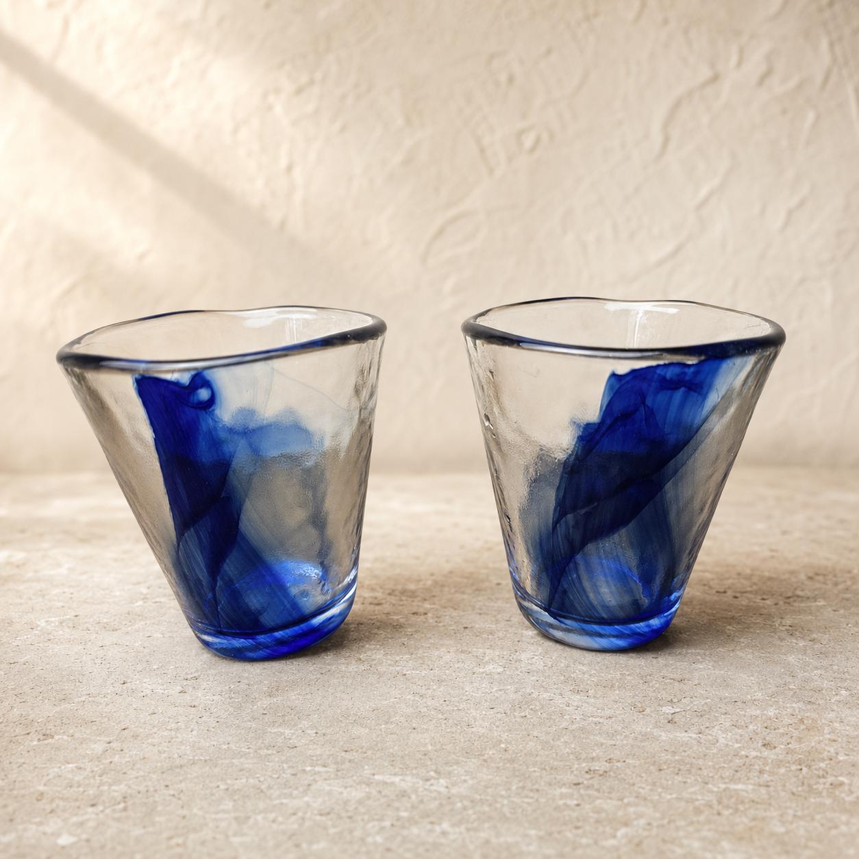 Bormioli Rocco Blue Swirl - Etsy
