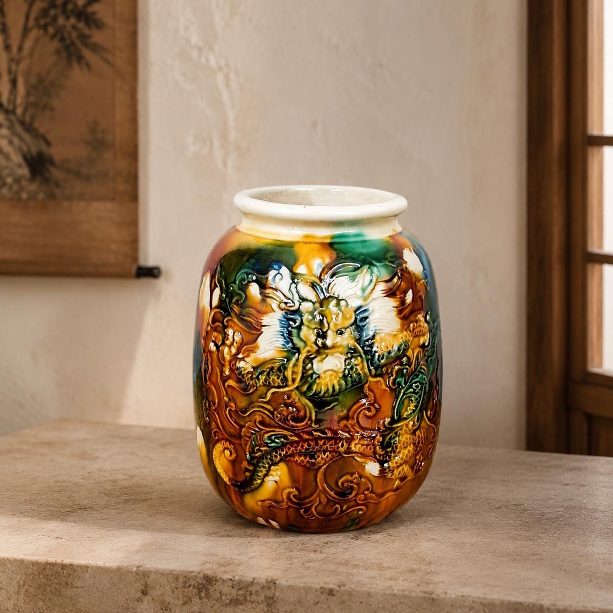 ヴィンテージ ビエンホア 花瓶 Bien hoa vase - Etsy 日本