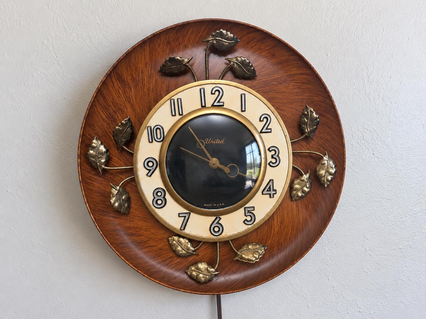 Vintage United Electric Clock - Etsy
