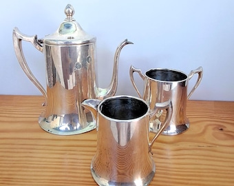 WM Rogers Vintage Silverplate Coffee Creamer Set