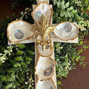 Handmade Oyster Cross