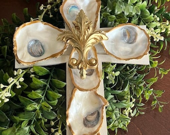 Handmade Oyster Cross