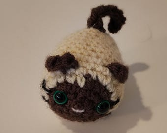 Handmade Crochet Siamese Kitty Amigurumi