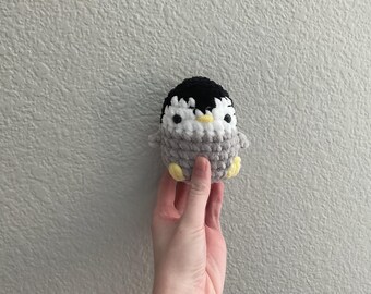 Handmade Crochet Little Penguin Ball Amigurumi