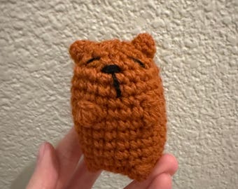 Handmade Crochet Little Sleeping Bear Amigurumi