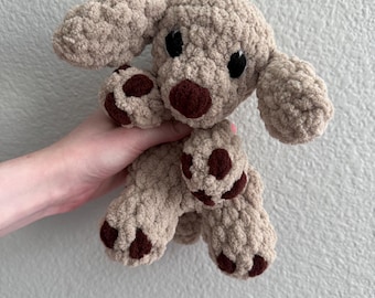 Handmade Crochet Small Puppy Snuggler Amigurumi